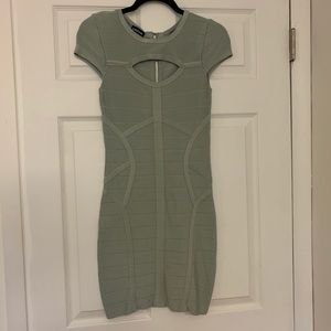 Bebe - Pastel Green Bodycon Dress